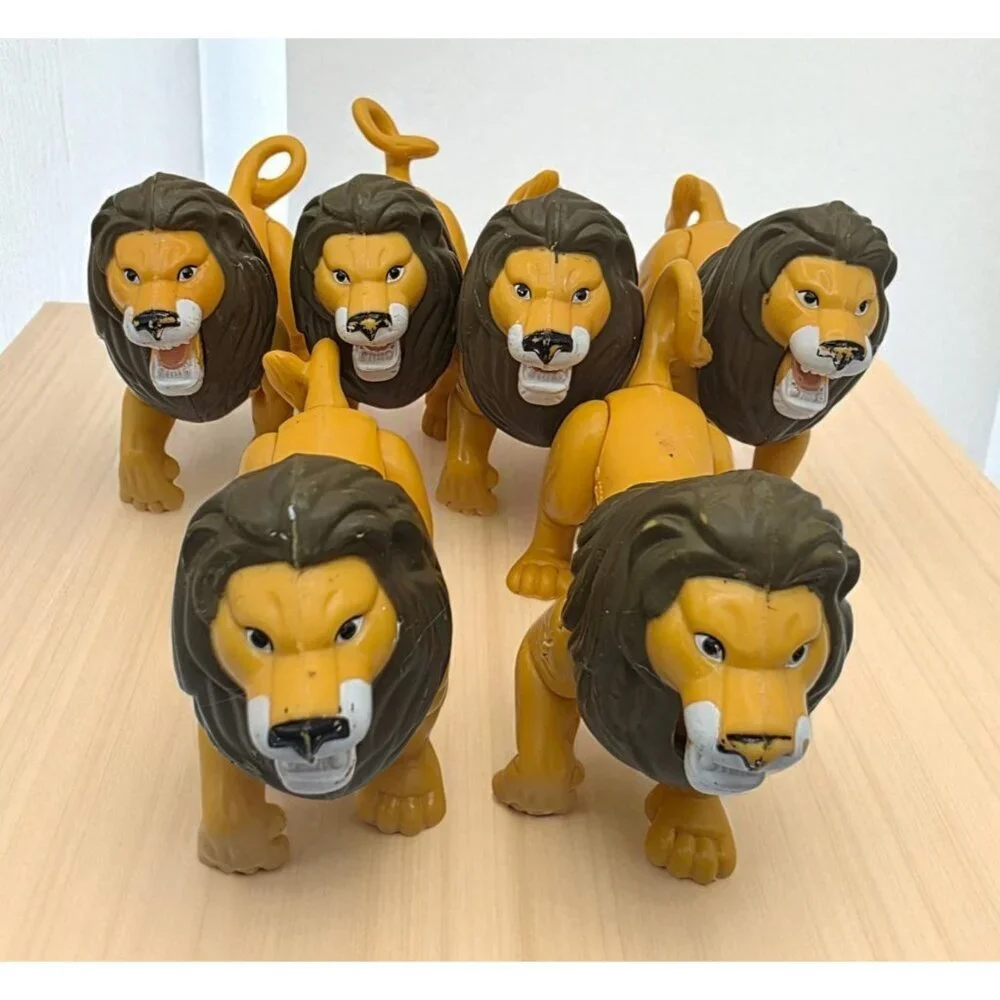 McDonald's Happy Meal Toy‎ Lion Figures 1998 Poseable Disney Lot of 6 Vintage